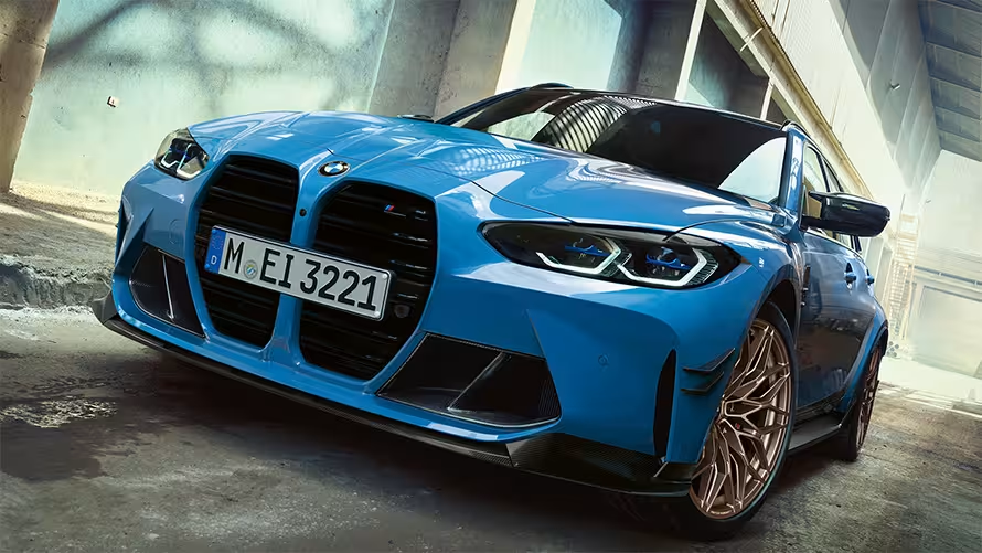M Performance front splitter, carbon fibre.