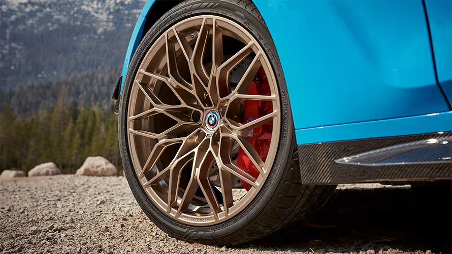 20"/21" M Performance forged wheel Cross-spoke style 1000 M Frozen Gold Bronze, summer complete wheel set.